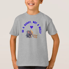 Camiseta Anti-Bullying "Seja um Amigo, Não um Bully"