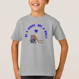 Camiseta Anti-Bullying "Seja um Amigo, Não um Bully"