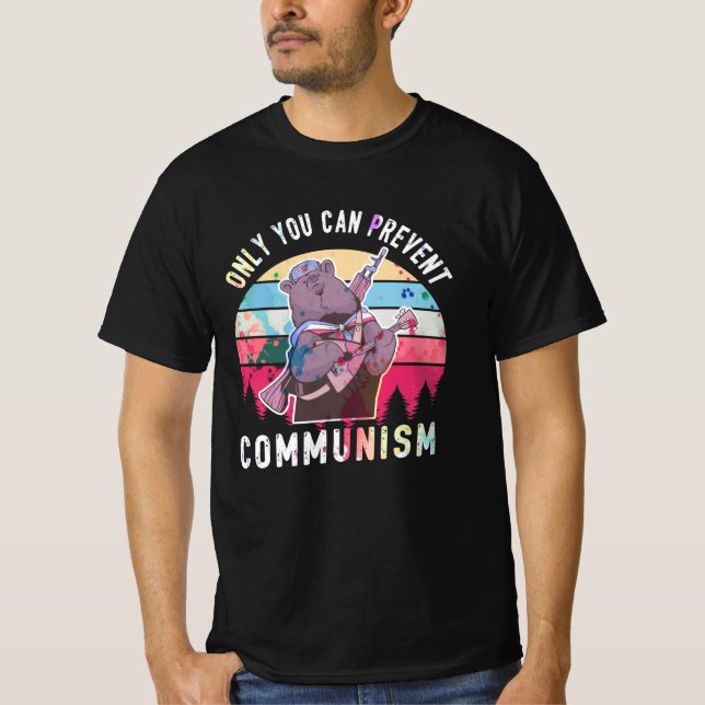Camiseta Anti-Comunismo Capitalismo Antisocialista (Frente)