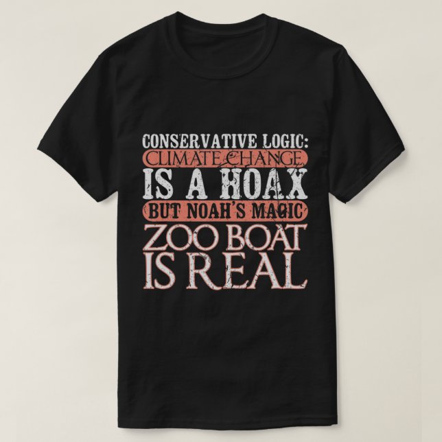 Camiseta Anti-Conservador Anti-Religião Clima Liberal Ch (Frente do Design)
