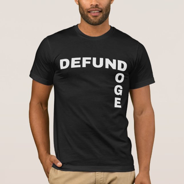 Camiseta Anti-Corrupção - Defund Doge Proteja o Trabalhador (Frente)