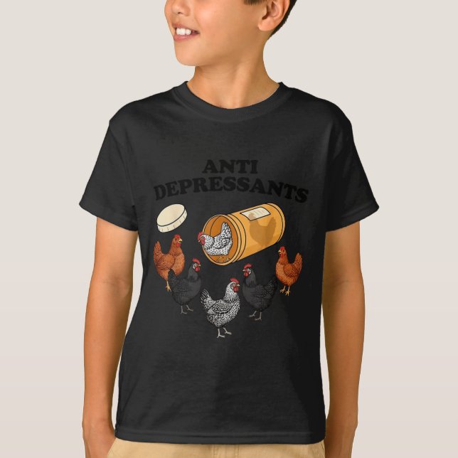 Camiseta Anti Depressants Chicken  (Frente)
