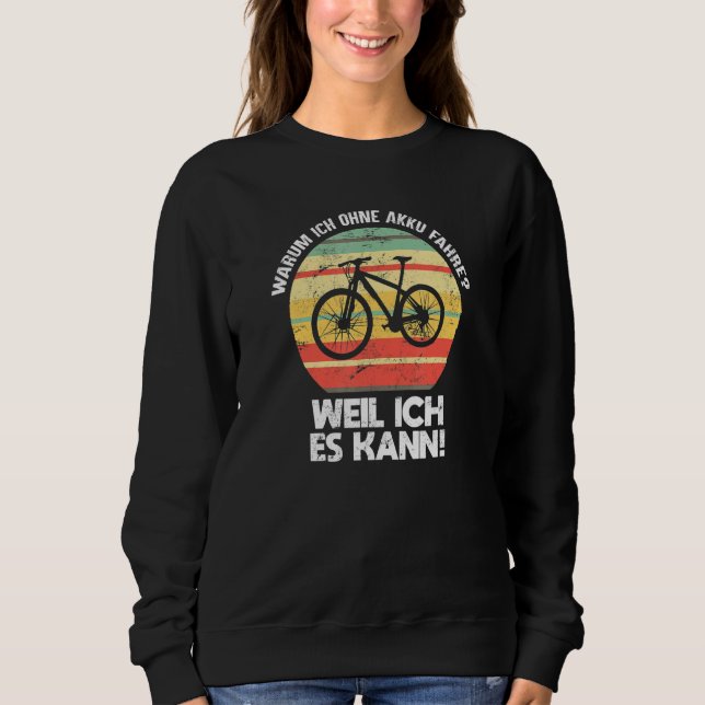 Camiseta Anti E Bike Without Battery Cyclist Sayings (Frente)