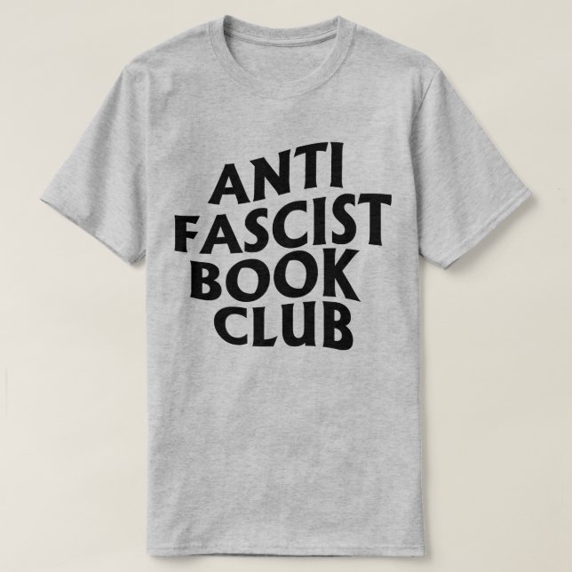 Camiseta Anti-Fascist Book Club (Frente do Design)