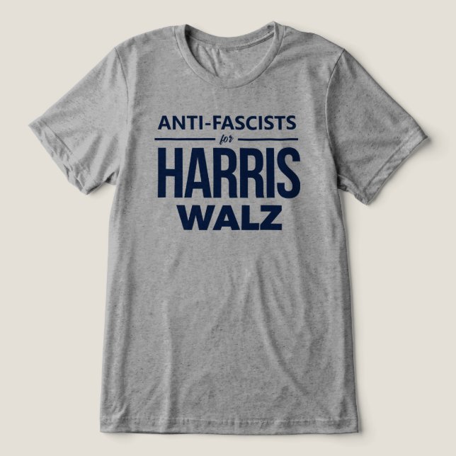 Camiseta Anti-fascistas para Harris Walz (Design frontal)