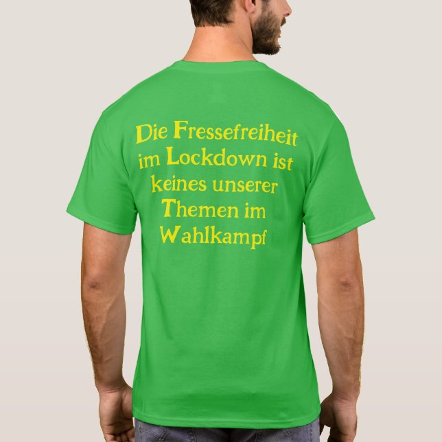 Camiseta Anti Grüne Spruch (Verso)