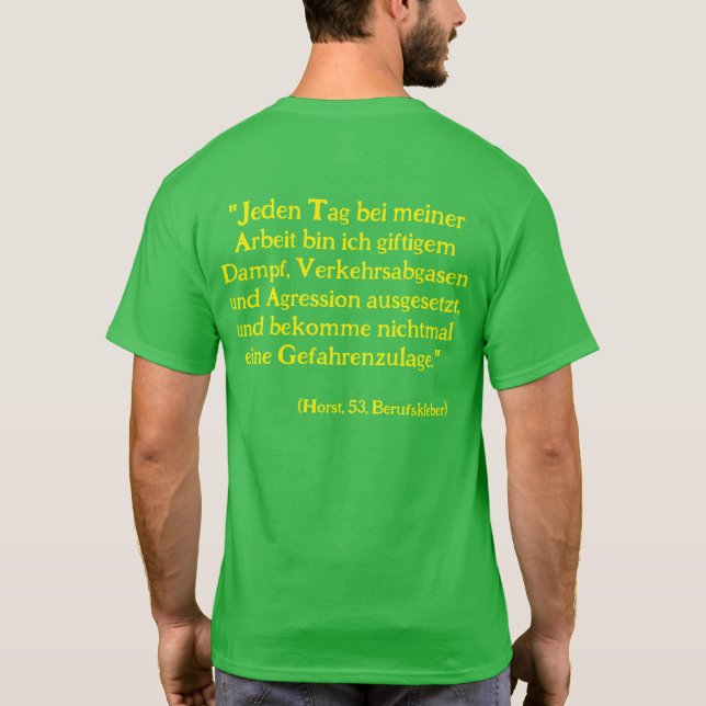 Camiseta Anti Grüne Spruch (Verso)