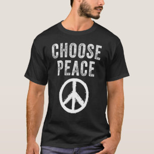 Camiseta Anti-Gun Escolha Visto de Paz Laranja Suficiente A