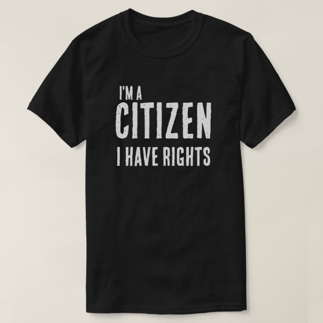 Camiseta Anti-ICE I'm a Citizen (Frente do Design)