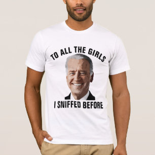 CAMISETA ANTI JOE BIDEN, CREEPY JOE SNIFFER T SHIRTS