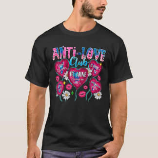 Camiseta Anti Love Club Funny Anti Dia de os namorados Love