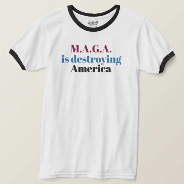 Camiseta Anti-MAGA (Frente do Design)