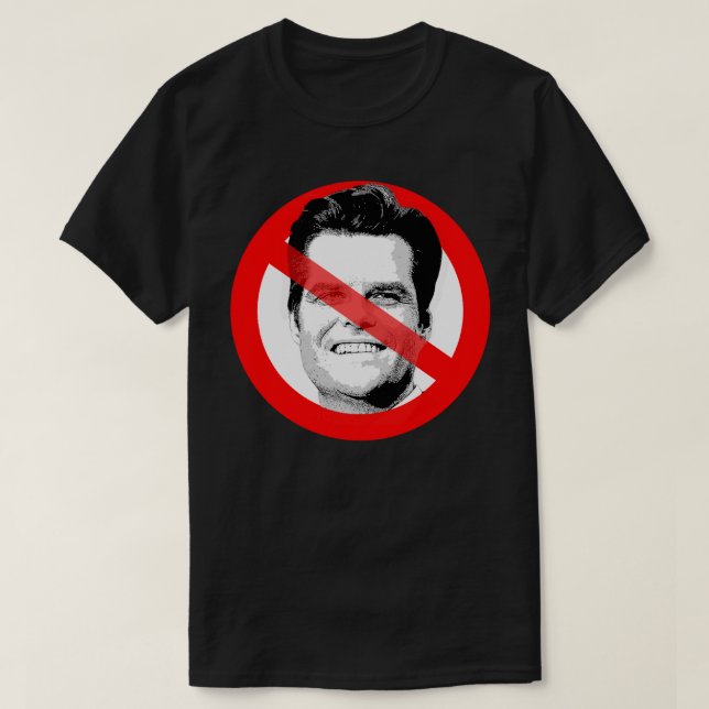 Camiseta Anti Matt Gaetz cruzou o rosto (Frente do Design)