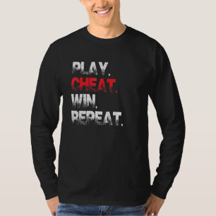 Camiseta Anti New England Play Cheat Win Repete Tee