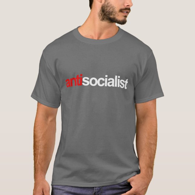 Camiseta Anti-Obama - antisocialist (Frente)