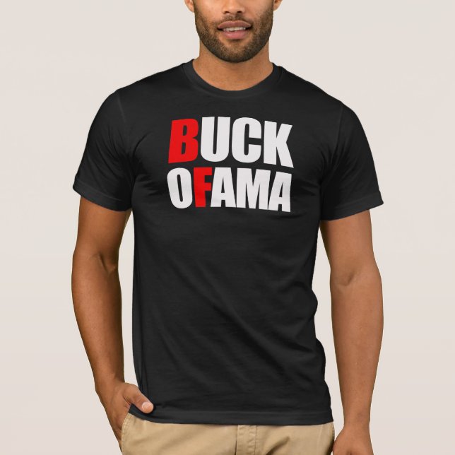 Camiseta Anti-Obama - branco do FANFARRÃO OFAMA 2 (Frente)