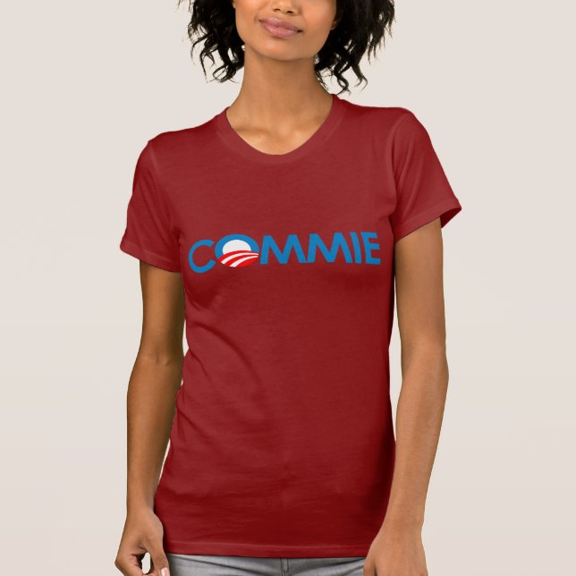 Camiseta Anti-Obama - Commie (Frente)