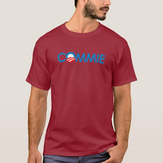 Camiseta Anti-Obama - Commie (Frente)