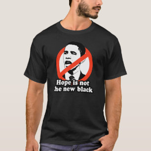CAMISETA ANTI-OBAMA/ESPERANÇA NÃO É O PRETO NOVO