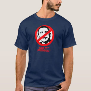 Camiseta Anti-Obama - não meu presidente