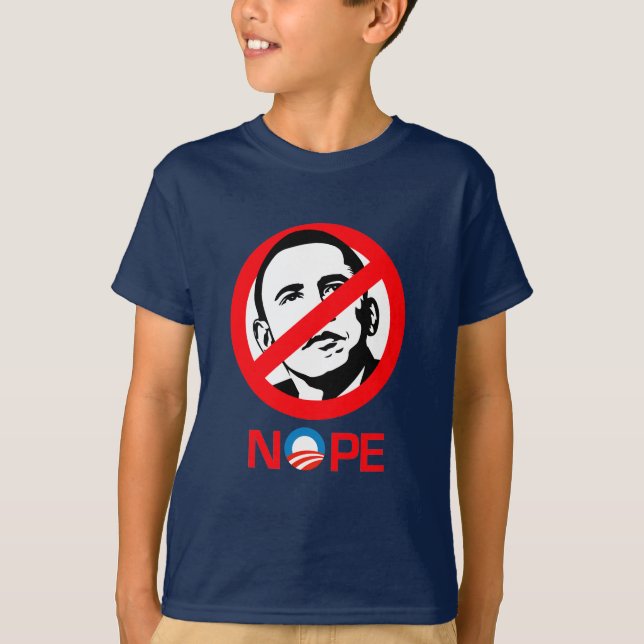 Camiseta Anti-Obama - Nope (Frente)