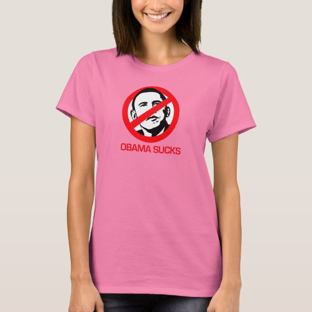 Camiseta Anti-Obama - Obama Sucks (Frente)