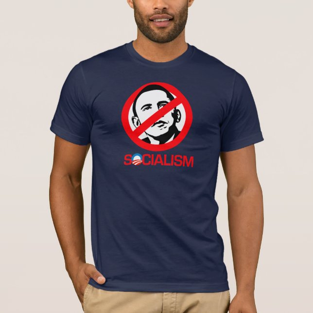 Camiseta Anti-Obama - socialismo do fim (Frente)