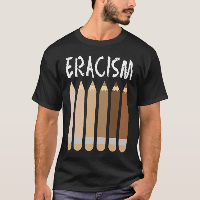 Camiseta Anti-Racismo Eracismo Africano Americano Melanin S (Frente)