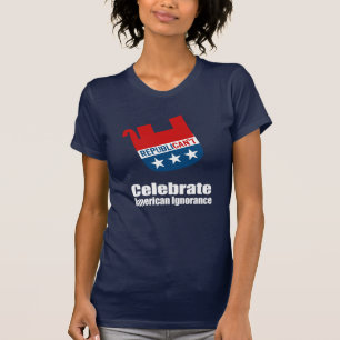 Camiseta Anti republicano - comemore a ignorância american