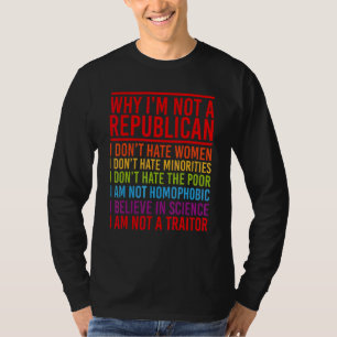 Camiseta Anti republicano por que não sou republicano