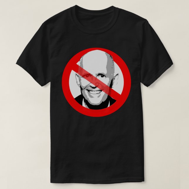 Camiseta Anti-Rick Scott Cruzado (Frente do Design)