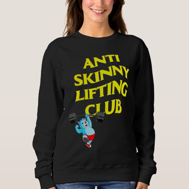 Camiseta Anti Skinny Lifting Club Weightlifting Bodybuildin (Frente)