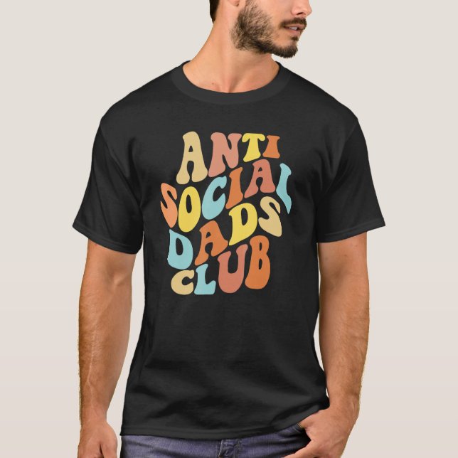 Camiseta Anti Social Dads Club Introvert Men's Anti-Social  (Frente)
