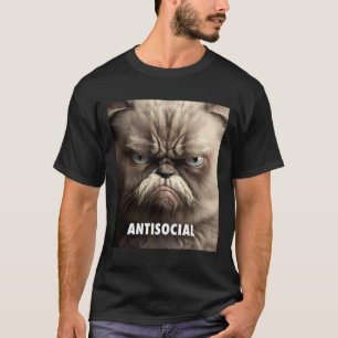Camiseta Anti-social Grumpy Cat. 1