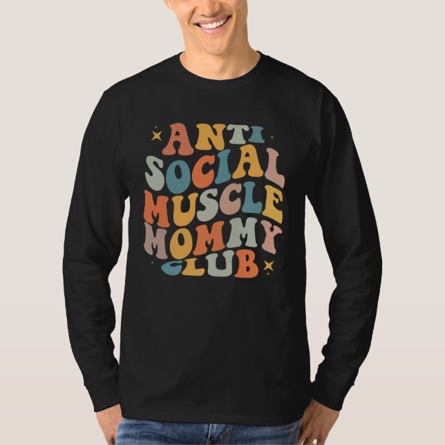 Camiseta Anti Social Muscle Mommy Club Groovy Pump Cover (Frente)
