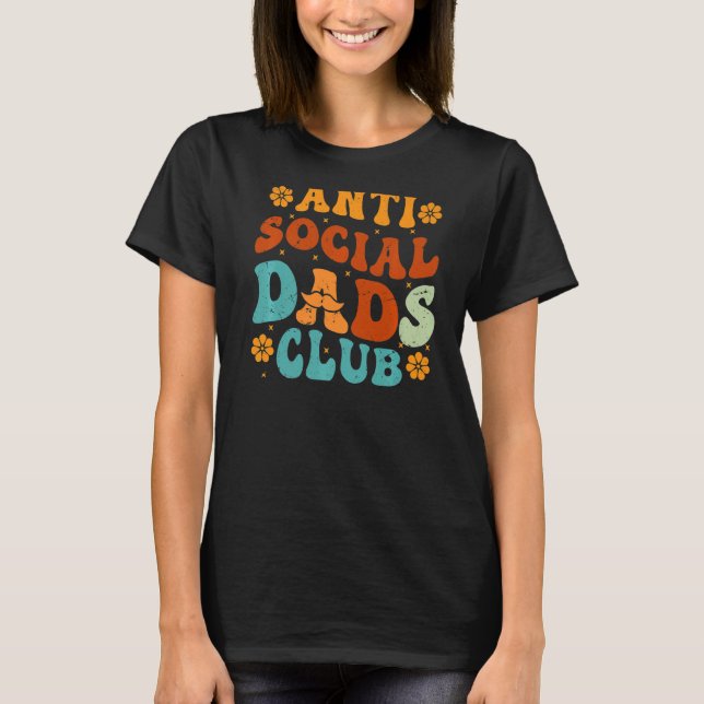 Camiseta Anti Social Pais Club Retro Funny Pai Pais (Frente)