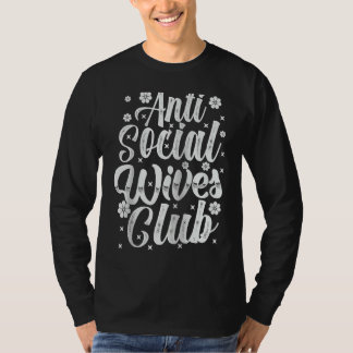 Camiseta Anti Social Wives Club  Retro  Raglan Baseball