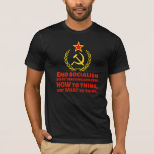 Camiseta Anti-Socialista e Comunista Como Acabar Com O Soci