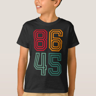 Camiseta Anti Trump 86 45 Político Liberal Anti Republicano