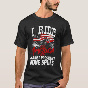 Camiseta Anti-Trump Biker Resiste Contra Presidente Bone Sp