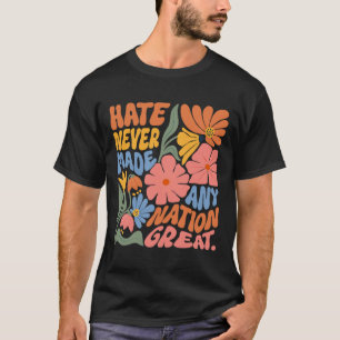 Camiseta Anti-Trump Democrata Floral Presidente Liberal