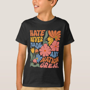 Camiseta Anti-Trump Democrata Floral Presidente Liberal