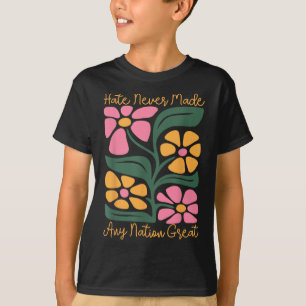 Camiseta Anti-Trump Democrata Floral Presidente Liberal 6