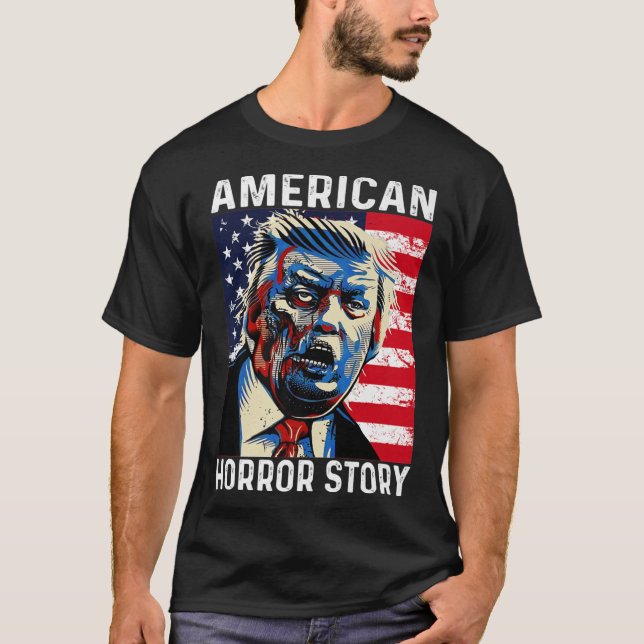 Camiseta Anti Trump Horror American Story Zombie Trump Hall (Frente)