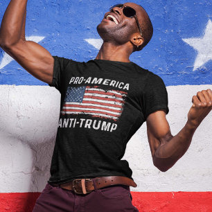 Camiseta Anti-Trump Pro-América