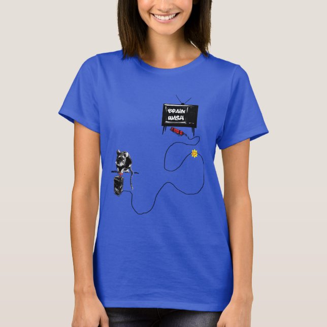 Camiseta Anti TV Brain Washing! (Frente)