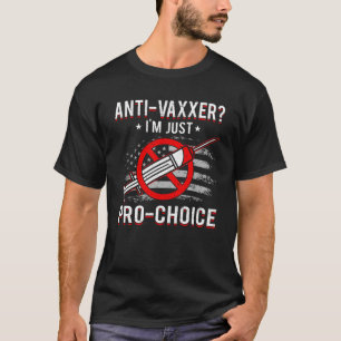 Camiseta Anti-vacina Anti-Vax Liberdade profissional Pro Es