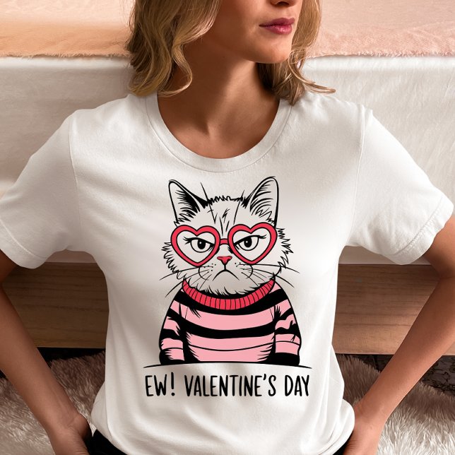 Camiseta Anti-Valentine's Cat  (Criador carregado)