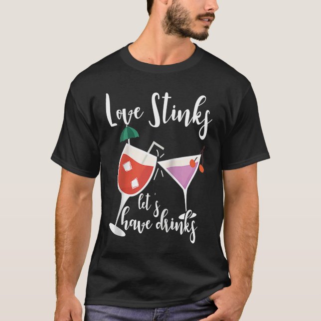 Camiseta Anti Valentine's Day Single And Happy Valentines D (Frente)