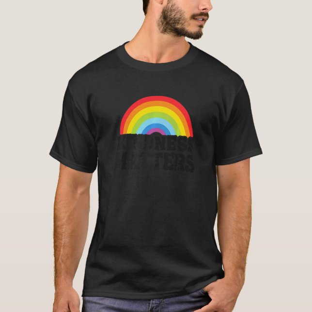Camiseta Antibullying Hippie Retro Professor Arco-íris Bond (Frente)